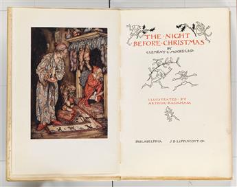 (RACKHAM, ARTHUR.) Moore, Clement C. The Night Before Christmas.